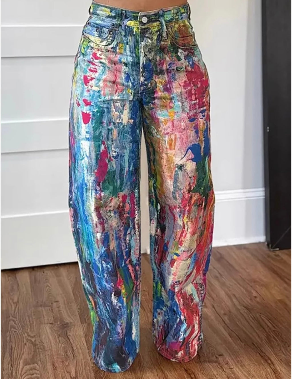 Vivid Palette Painted Denim