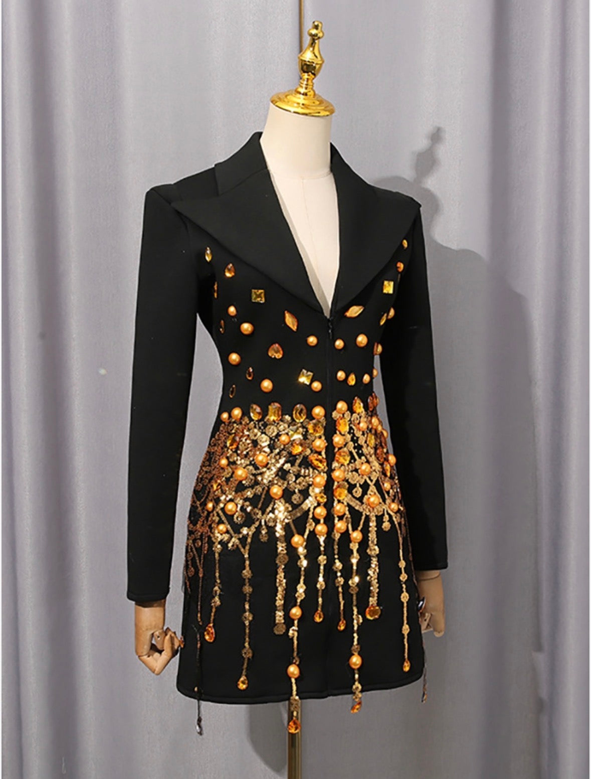 Golden Goddess Blazer Dress