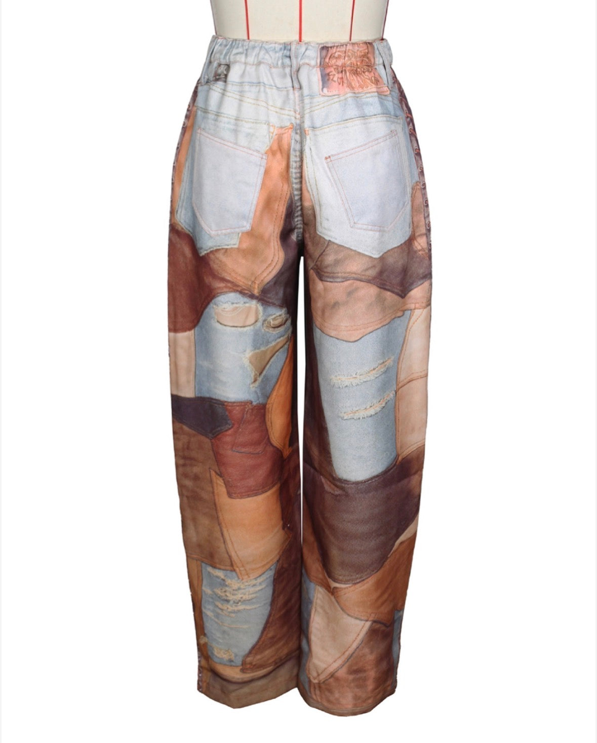 Machete Cut Wide Leg Denim