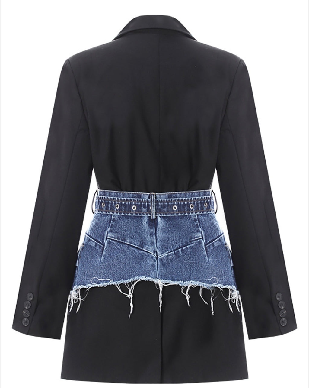 The Mod Denim-Mix Blazer