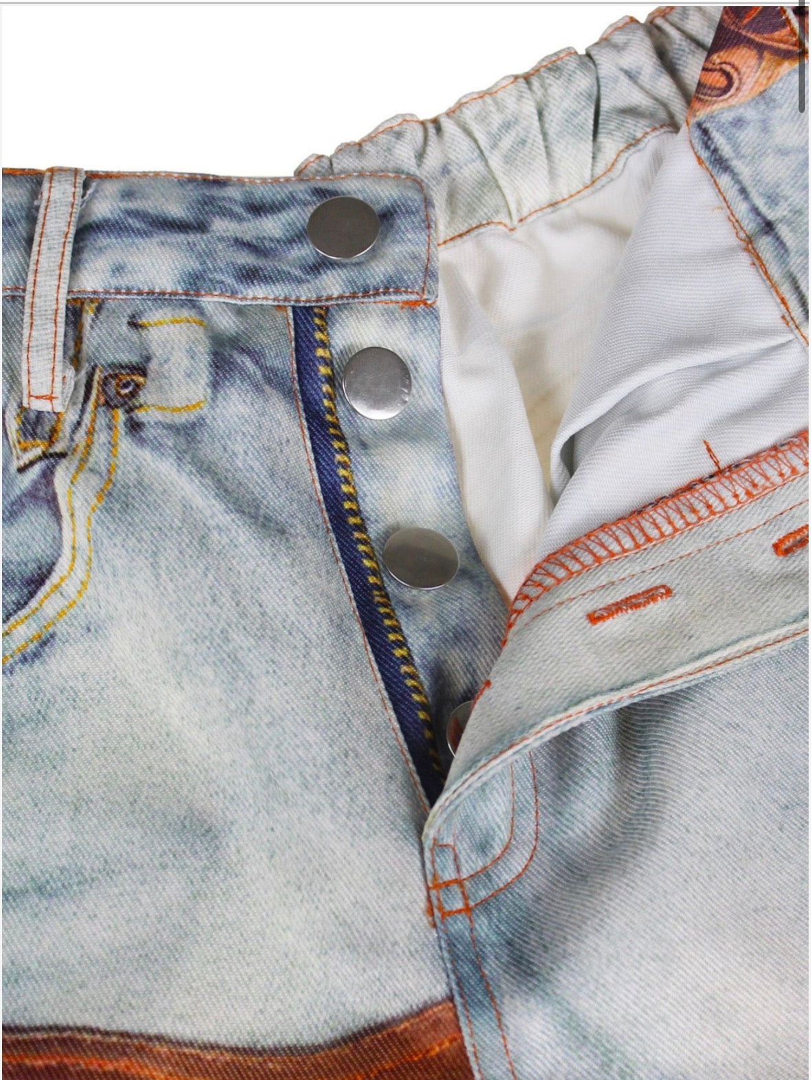 Machete Cut Wide Leg Denim